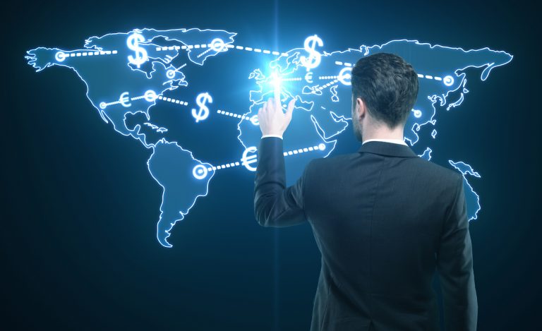 Reliable money transfer - handing over cash securely